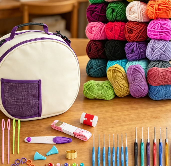 25 Skein Yarn And Crochet Kit (Multiple Sizes) Image 2