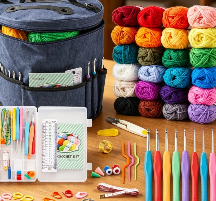 24 Color Yarn And Crochet Kit For Amigurumi Making Image 2