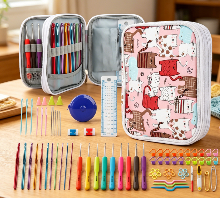 85 Piece Crochet Kit (Includes Storage Box & Accessories) Image 2
