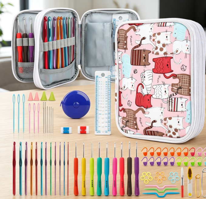 85 Piece Crochet Kit (Includes Storage Box & Accessories)