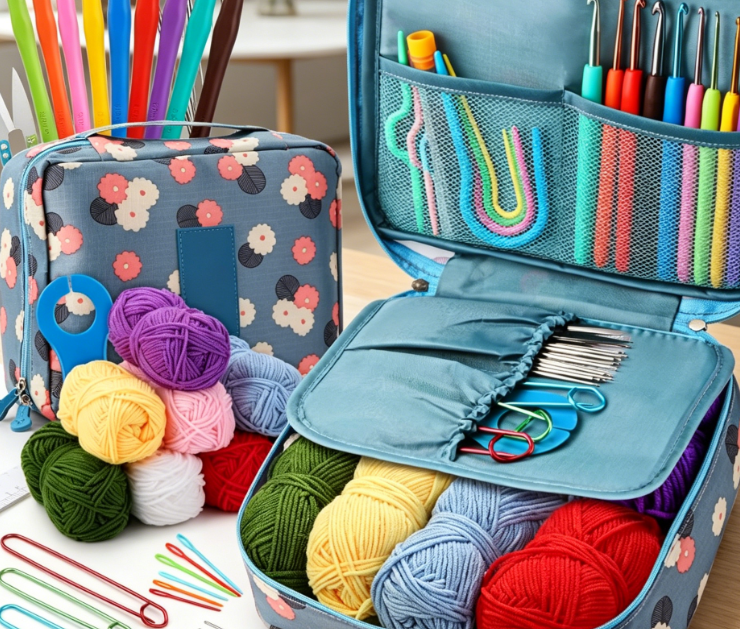 102 Piece Adult Crochet Kit (Blue Edition)