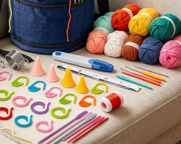 69 Piece Crochet Kit (Ergonomic Hooks & Yarn) Image 2