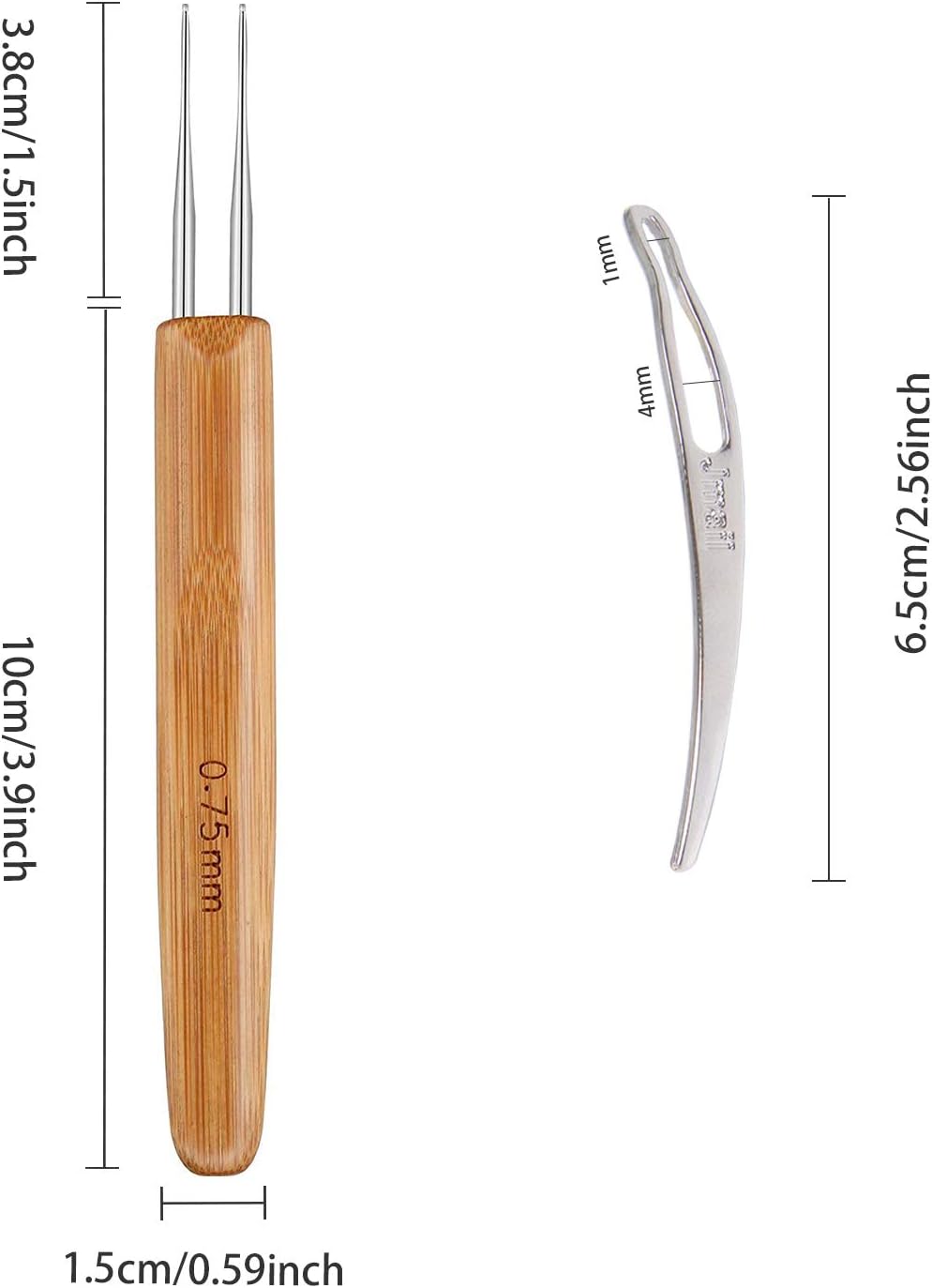 Specialized crochet tools for dreadlocks and hair extensions Image 2